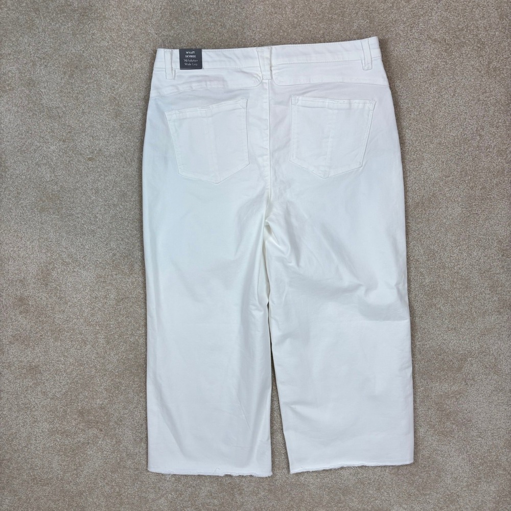 Wit & Wisdom White Wide Leg Crop Jeans 14p - Picture 2 of 10